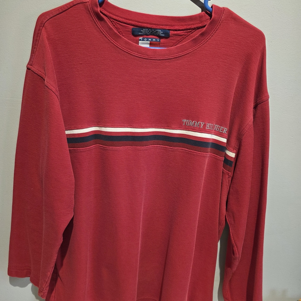 Tommy Hilfiger Red Crewneck Sweatshirt